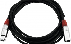 Cablu pentru microfon Omnitronic XLR cable 3pin 10m bk/rd