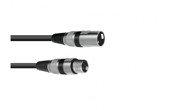 Cablu pentru microfon Omnitronic XLR cable 3pin 1m bk