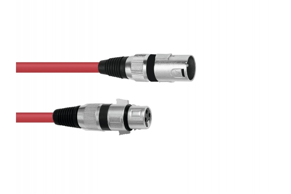 XLR cable 3pin 1m rd