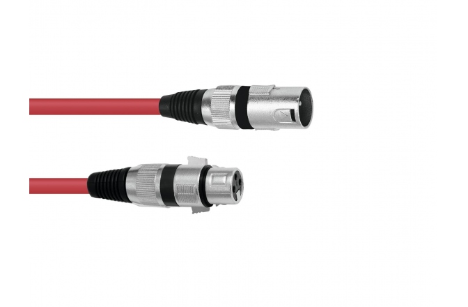 Cablu pentru microfon Omnitronic XLR cable 3pin 1m rd