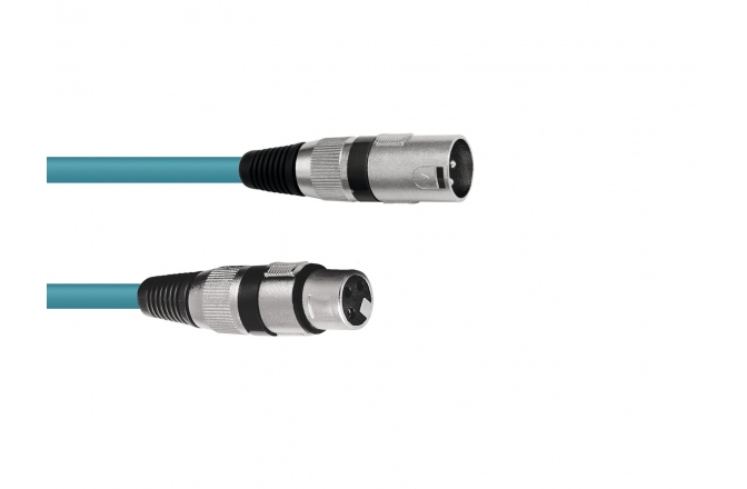 Cablu pentru microfon Omnitronic XLR cable 3pin 5m bu