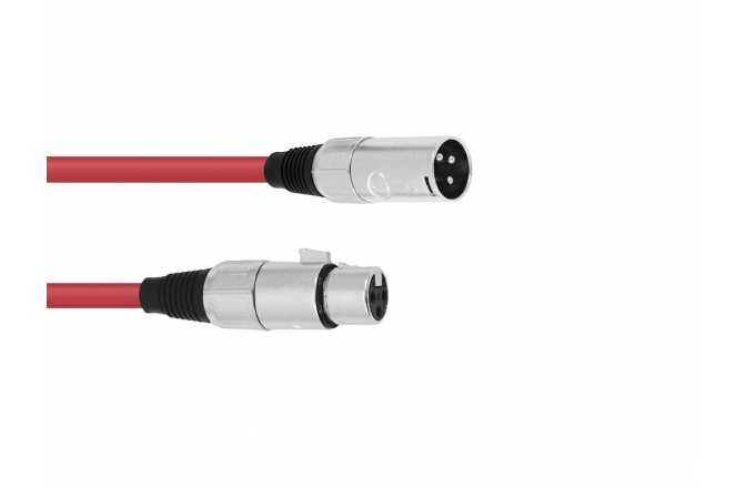 Cablu pentru microfon Omnitronic XLR cable 3pin 5m rd