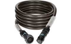 Cablu prelungitor robust Klotz 8x 4.0 mm² speaker extension eXtreme PVCPA-COM® 8p F/M - M with ring - 2x transparent - 5 m