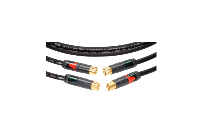 Cablu RCA 
 Klotz our audiophile high end RCA cablegold-plated contacts - 5 m - 2 pieces (1 box)