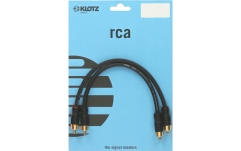 Cablu RCA dublu ecranat Klotz RCA to RCA cablegold-plated contacts - 0.3 m