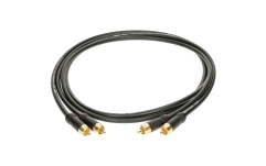 Cablu RCA dublu ecranat Klotz RCA to RCA cablegold-plated contacts - 0.3 m