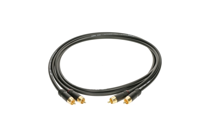 Cablu RCA dublu ecranat Klotz RCA to RCA cablegold-plated contacts - 0.3 m