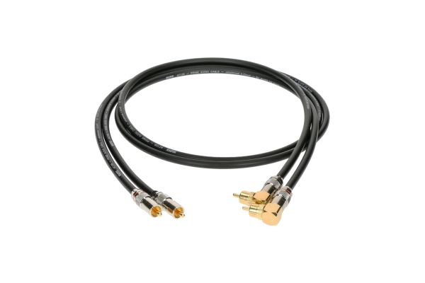 Supreme Cable Set RCA Chrome Angled - 0.9m Supreme Cable Set RCA Chrome Angled - 0.9m