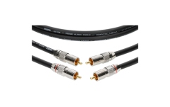 Cablu RCA dublu ecranat Klotz supreme RCA cable with solid chrom RCA plugsgold-plated contacts - 5 m - 2 pieces (1 PE bag)