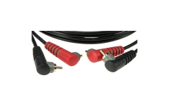 Cablu RCA durabil Klotz pro stereo twin cable with angled rca plugsgold-plated contacts - 2 m