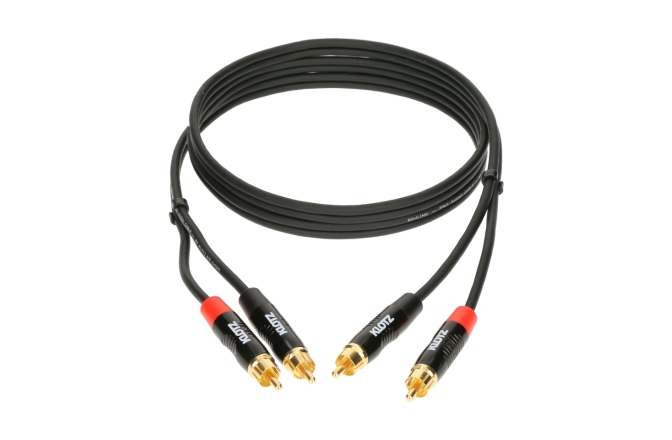 Cablu RCA profesional Klotz MiniLink Pro stereo twin cable with gold-plated metal rca plugs - 6m