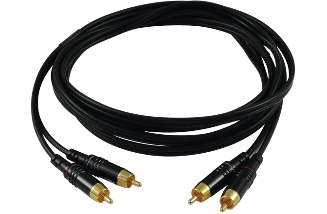 Cablu RCA Sommer Cable RCA 2x2 0.5m bk Hicon