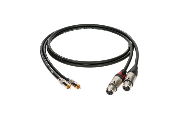 supreme RCA cable with straight RCA and XLR female plugs gold-plated contacts - 1.5 m - 2 pieces (1 blister) supreme RCA cable with straight RCA and XLR female plugs gold-plated contacts - 1.5 m - 2 pieces (1 blister)