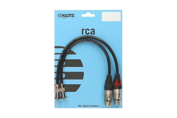 supreme RCA cable with straight RCA and XLR female plugsgold-plated contacts - 2 m - 2 pieces (1 blister) supreme RCA cable with straight RCA and XLR female plugsgold-plated contacts - 2 m - 2 pieces (1 blister)