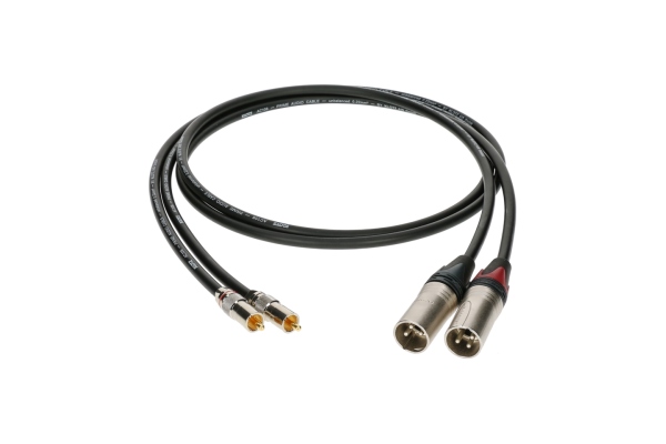 supreme RCA cable with straight RCA and XLR male plugs gold-plated contacts - 1.5 m - 2 pieces (1 blister) supreme RCA cable with straight RCA and XLR male plugs gold-plated contacts - 1.5 m - 2 pieces (1 blister)