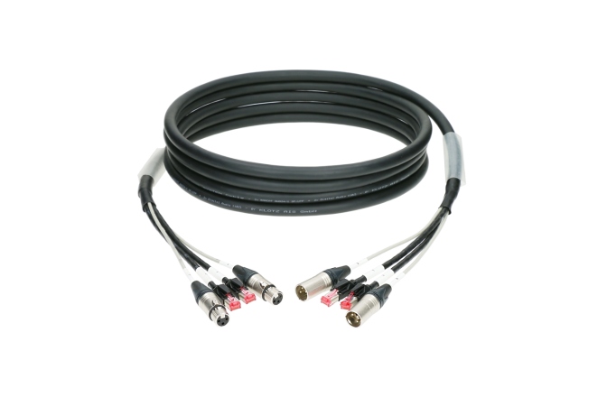 Cablu sistem audio profesional Klotz CAT5e & audio hybrid cable2x RJ45 + 2x XLR 3p - 100 m