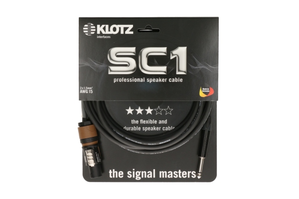 2x 1.5 mm² speaker cable PVCspeakON 2p F (NL2FXX) - jack 2p M - 3 m 2x 1.5 mm² speaker cable PVCspeakON 2p F (NL2FXX) - jack 2p M - 3 m