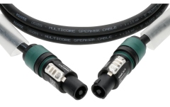 Cablu speakON flexibil Klotz 4x 2.5 mm² speaker cable PVCspeakON 4p F/F with plastic shell (NL4FXX) - 2x transparent - 1 m