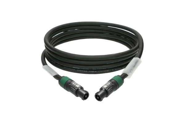 4x 4.0 mm² speaker cable PVCspeakON 4p F/F with plastic shell (NL4FXX) - 2x transparent - 5 m 4x 4.0 mm² speaker cable PVCspeakON 4p F/F with plastic shell (NL4FXX) - 2x transparent - 5 m