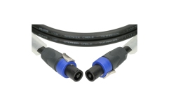 Cablu speakON profesional Klotz 2x 4.0 mm² speaker cable PVCspeakON 4p F/F with plastic shell (NL4FX) - 5 m