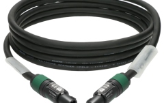 Cablu speakON profesional Klotz 4x 4.0 mm² speaker cable PVCspeakON 4p F/F with plastic shell (NL4FXX) - 2x transparent - 1 m