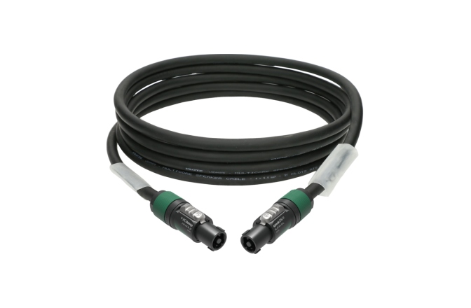 Cablu speakON profesional Klotz 4x 4.0 mm² speaker cable PVCspeakON 4p F/F with plastic shell (NL4FXX) - 2x transparent - 70 m