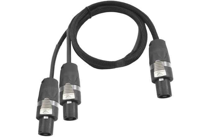 Cablu Speakon Sommer Cable Adaptercable Speakon/2xSpeakon 1m bk