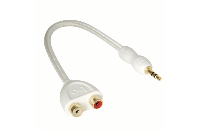 Cablu splitter 1 x Jack3.5 tata la 2 x RCA mama  Audioquest FLX Mini/RCA Splitter 15cm