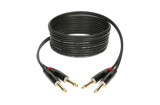 Cablu stereo clape Klotz pro stereo keyboard cablejack plug: straight - straight - 6 m