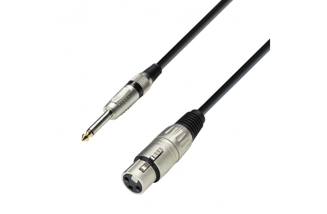 Cablu TRS 6.3 mm - XLR Mamă - 1 m Adam Hall 3Star Mic XLRf-TS 1m