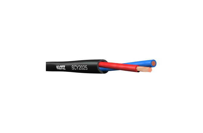 Cablu tubular boxe  Klotz installation speaker cable - LHC2x 2.5 mm² - PVC - 500 m