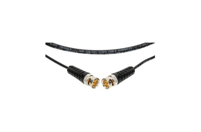 Cablu UHD BNC-BNC Klotz ultra thin super flex UHD patch cable - BNC slim plug - BNC slim plug for HD / UHD / 12G / 4K / 8K - UHD 12G - 0,5 m