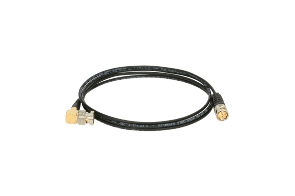 ultra thin super flex UHD patch cable - BNCPro angled plug - BNCslim plug for HD / UHD / 12G / 4K / 8K - 1,5 m