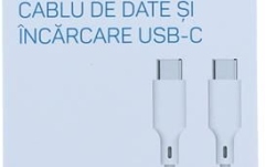 Cablu USB C - USB C Well Cablu USB-C - USB-C PD 60W 2m alb la cutie