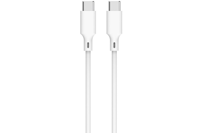 Cablu USB C - USB C Well USB C-C PD 60W 2m White