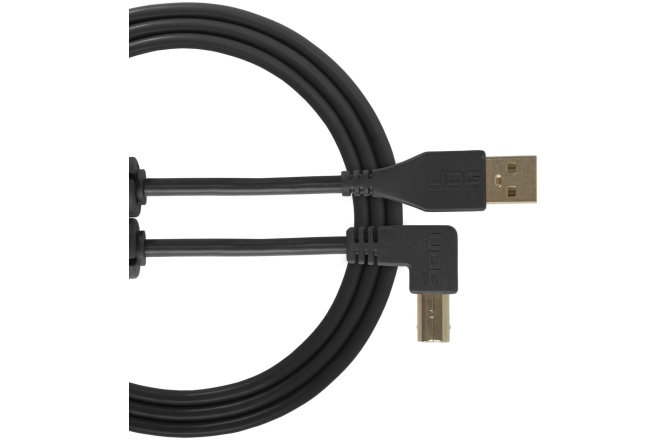 Cablu USB UDG Ultimate Audio Cable USB 2.0 A-B Angled 1m - Black