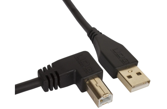 Cablu USB UDG Ultimate Audio Cable USB 2.0 A-B Angled 2m - Black