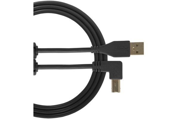 Ultimate Audio Cable USB 2.0 A-B Angled 3m - Black Ultimate Audio Cable USB 2.0 A-B Angled 3m - Black