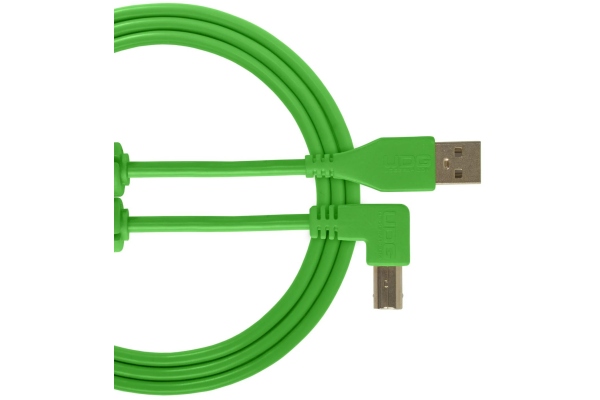 Ultimate Audio Cable USB 2.0 A-B Angled 3m - Green Ultimate Audio Cable USB 2.0 A-B Angled 3m - Green