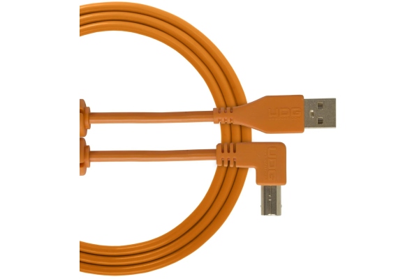 Ultimate Audio Cable USB 2.0 A-B Angled 3m - Orange Ultimate Audio Cable USB 2.0 A-B Angled 3m - Orange