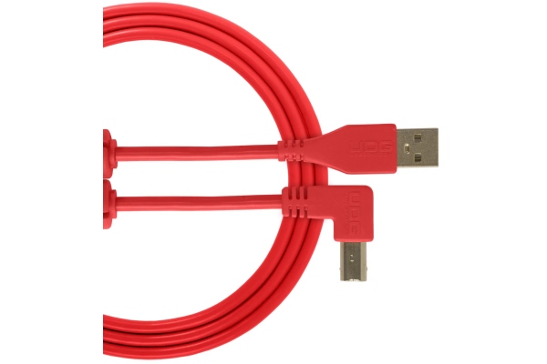 Ultimate Audio Cable USB 2.0 A-B Angled 3m - Red Ultimate Audio Cable USB 2.0 A-B Angled 3m - Red