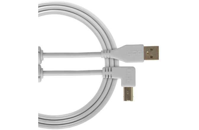 Cablu USB UDG Ultimate Audio Cable USB 2.0 A-B Angled 3m - White