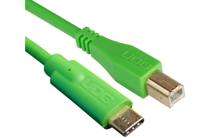 Cablu USB UDG Ultimate Audio Cable USB 2.0 B-C Straight 1.5m - Green