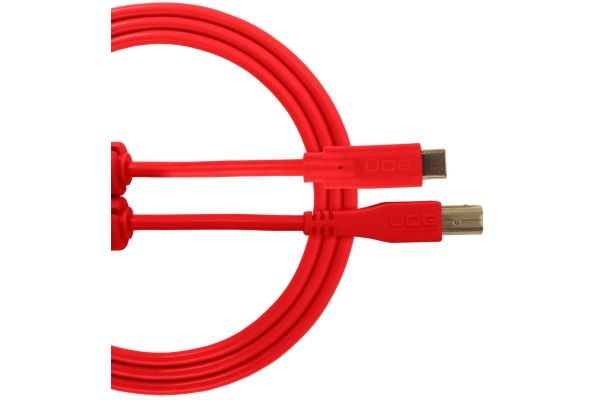 Ultimate Audio Cable USB 2.0 B-C Straight 1.5m - Red Ultimate Audio Cable USB 2.0 B-C Straight 1.5m - Red
