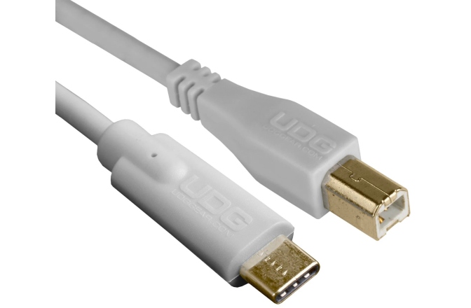 Cablu USB UDG Ultimate Audio Cable USB 2.0 B-C Straight 1.5m - White