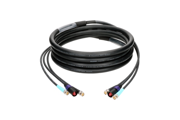 CAT5e & 12G SDI video hybrid cableetherCON + 2x UHD BNCPro - 5 m CAT5e & 12G SDI video hybrid cableetherCON + 2x UHD BNCPro - 5 m