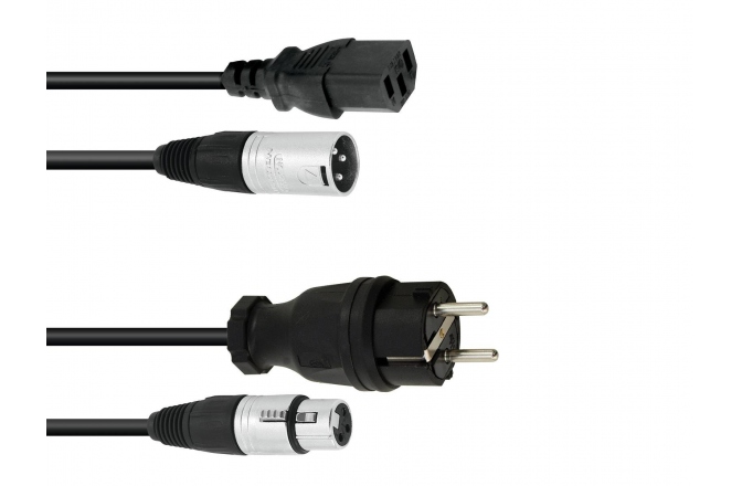 Cablu XLR/Alimentare / COMBI PSSO Combi Cable Safety Plug/XLR 10m