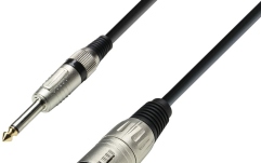 XLR - Jack Cable Adam Hall 3Star Mic XLRf-TS 1m