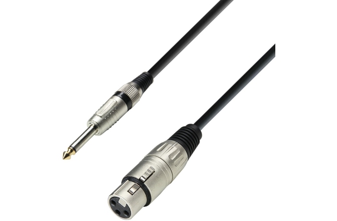 XLR - Jack Cable Adam Hall 3Star Mic XLRf-TS 1m