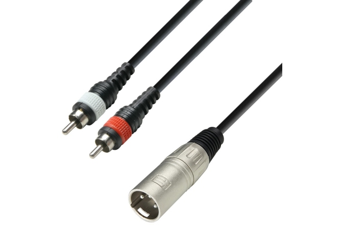 Cablu XLR la RCA Adam Hall 3Star XLRm-2RCA 6m